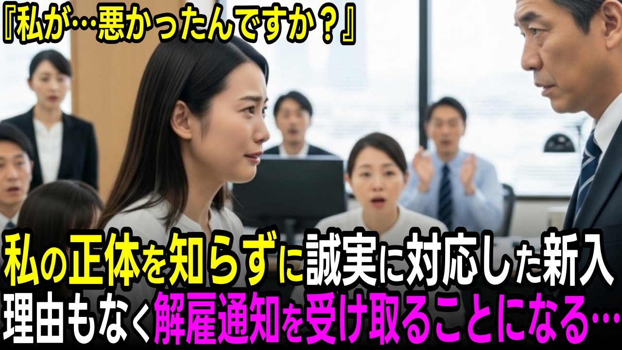 「大物とは知らず」誠実に対応した新人OLへの解雇通知が、巨大地主の老人の逆鱗に触れ|会社が崩壊する...