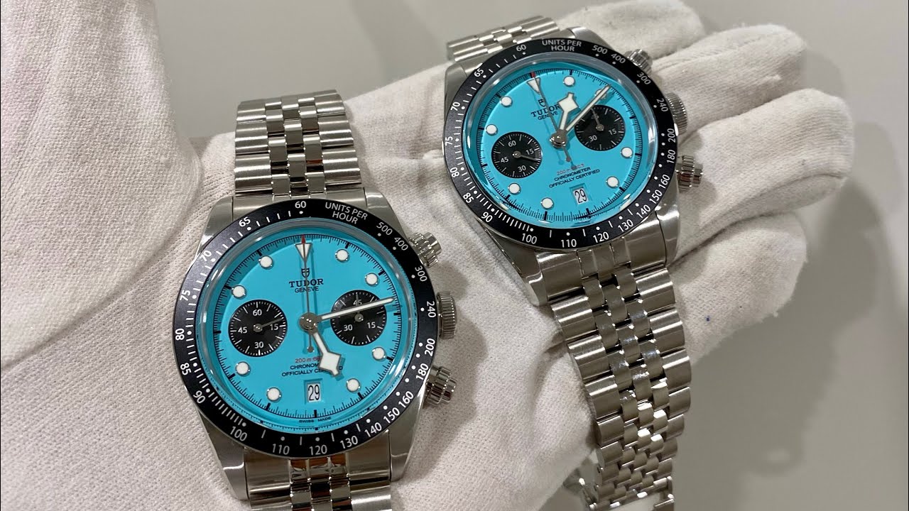 UNBOXING: Tudor Black Bay Chronograph Flamingo with the flamingo blue dial aka Tiffany ref M79360N