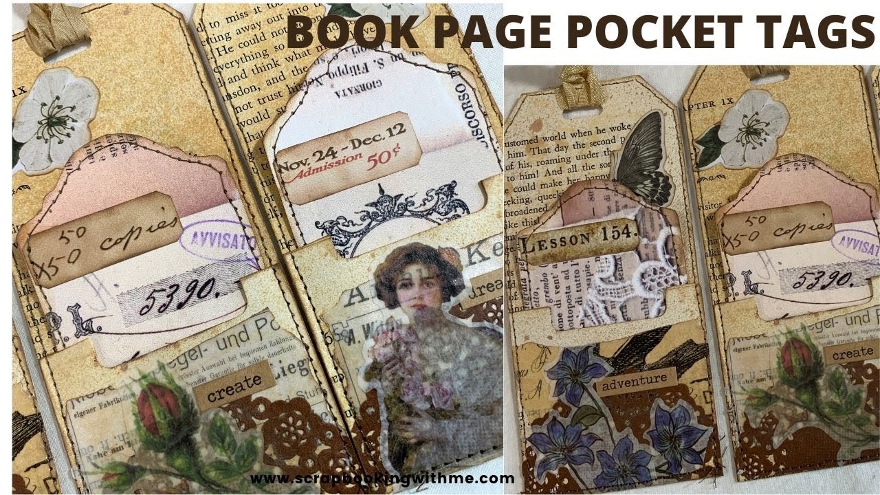 EASY BOOK PAGE POCKET TAGS | SCRAP BUSTERS | #msscrapbusters