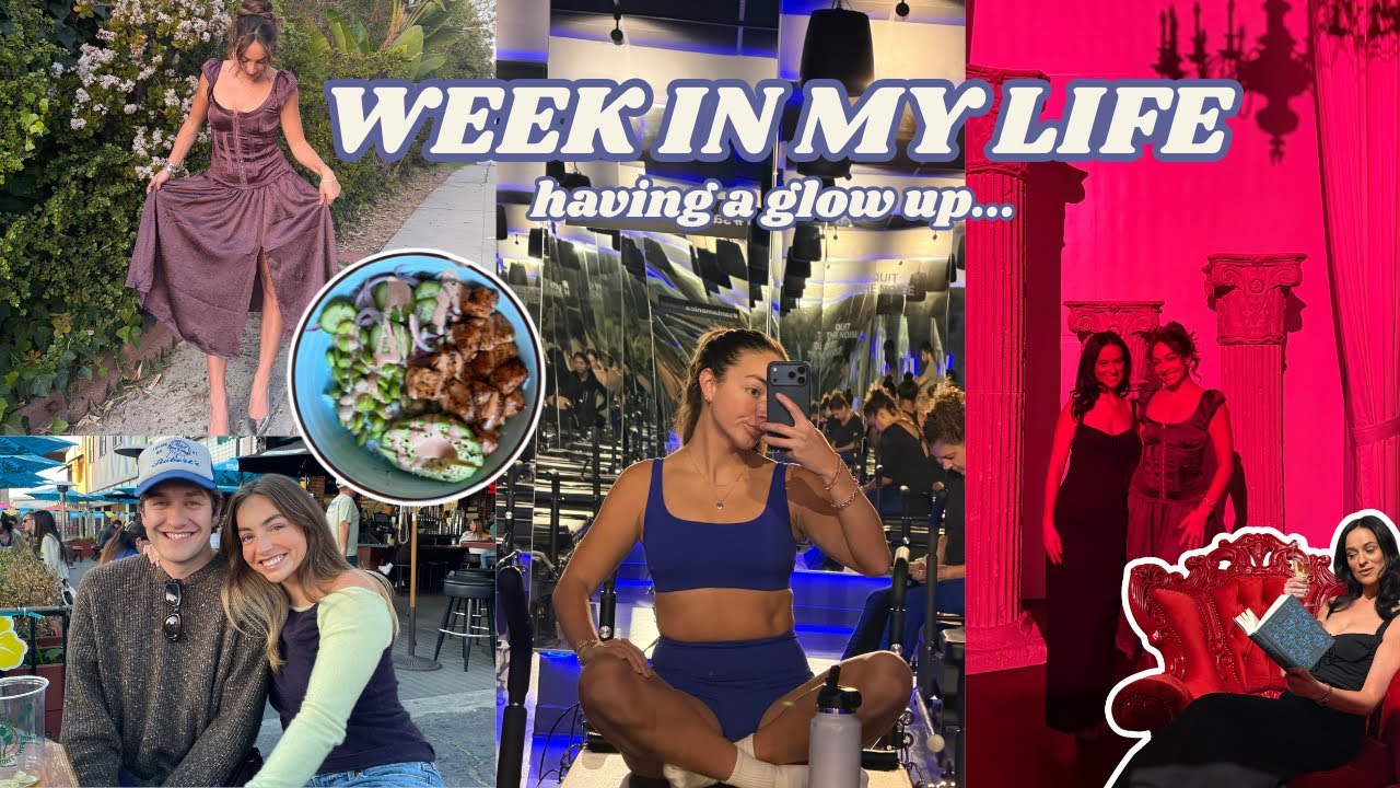 week in my life - solidcore journey, skincare routine, lash lift, Wuthering Heights premiere party