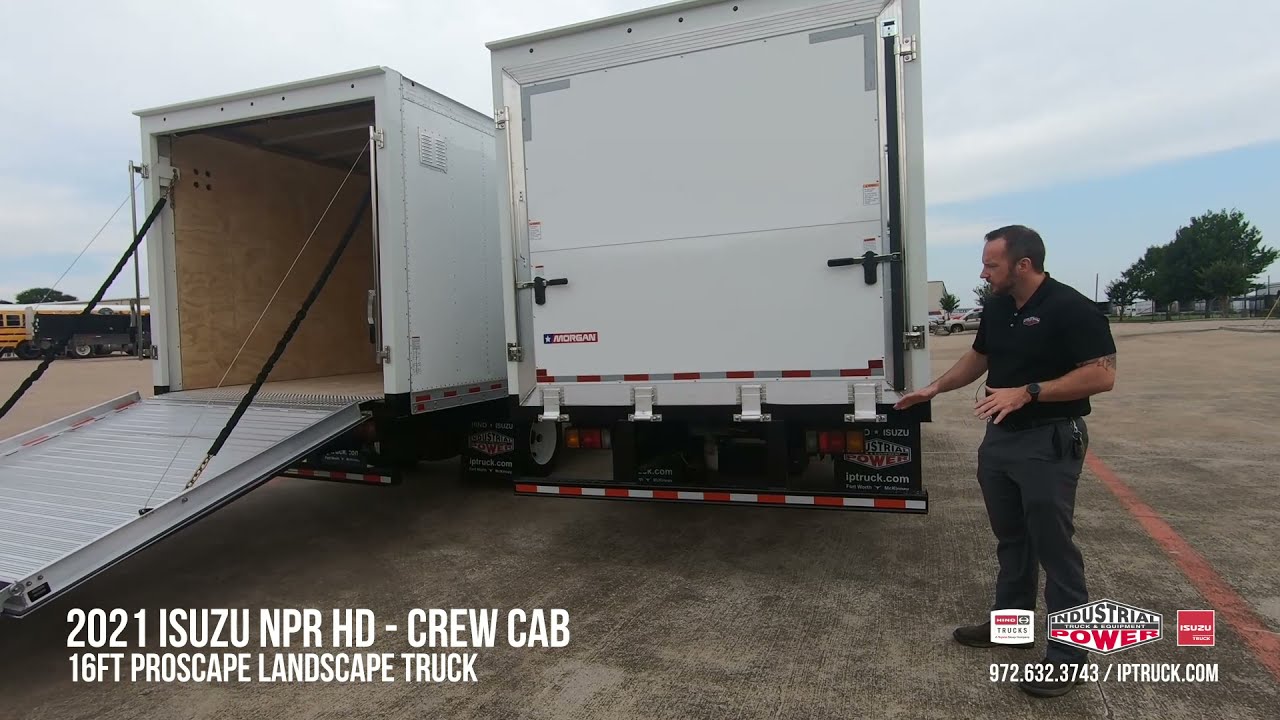 Proscape Landscape Truck | Single Door fold down ramp | Isuzu NPR HD