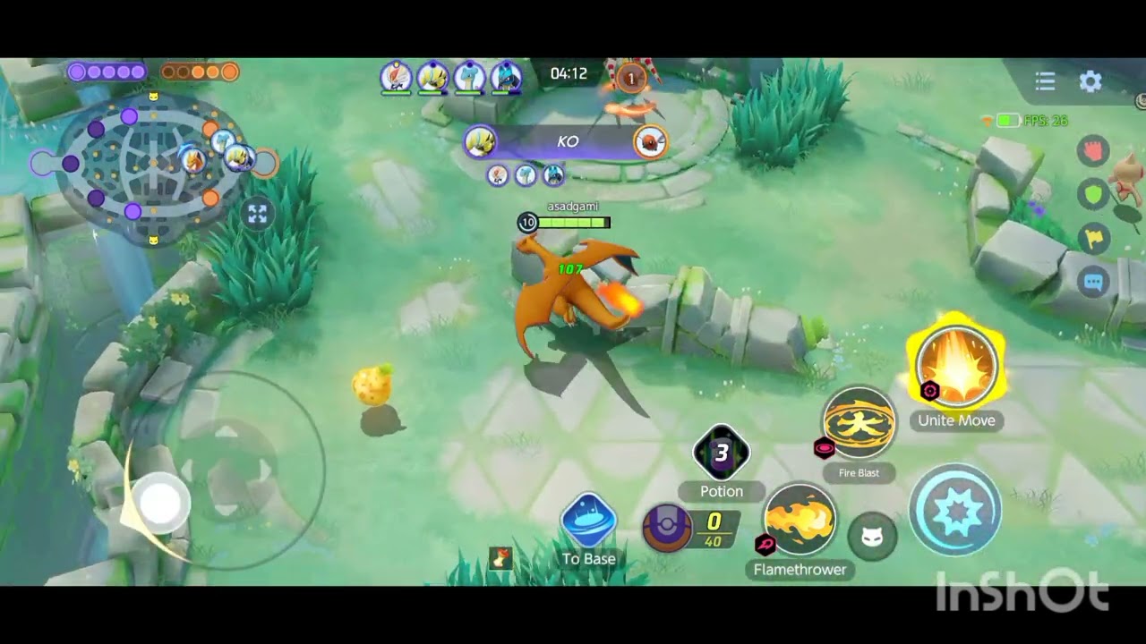 Ma is bar bhut ganda pita hu next time finish the enemy#pokemonunite #asadgami 94