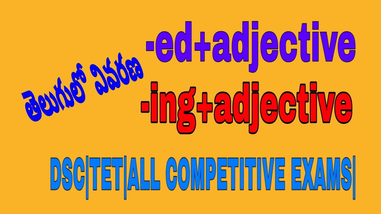 Correct use of adjectives of 