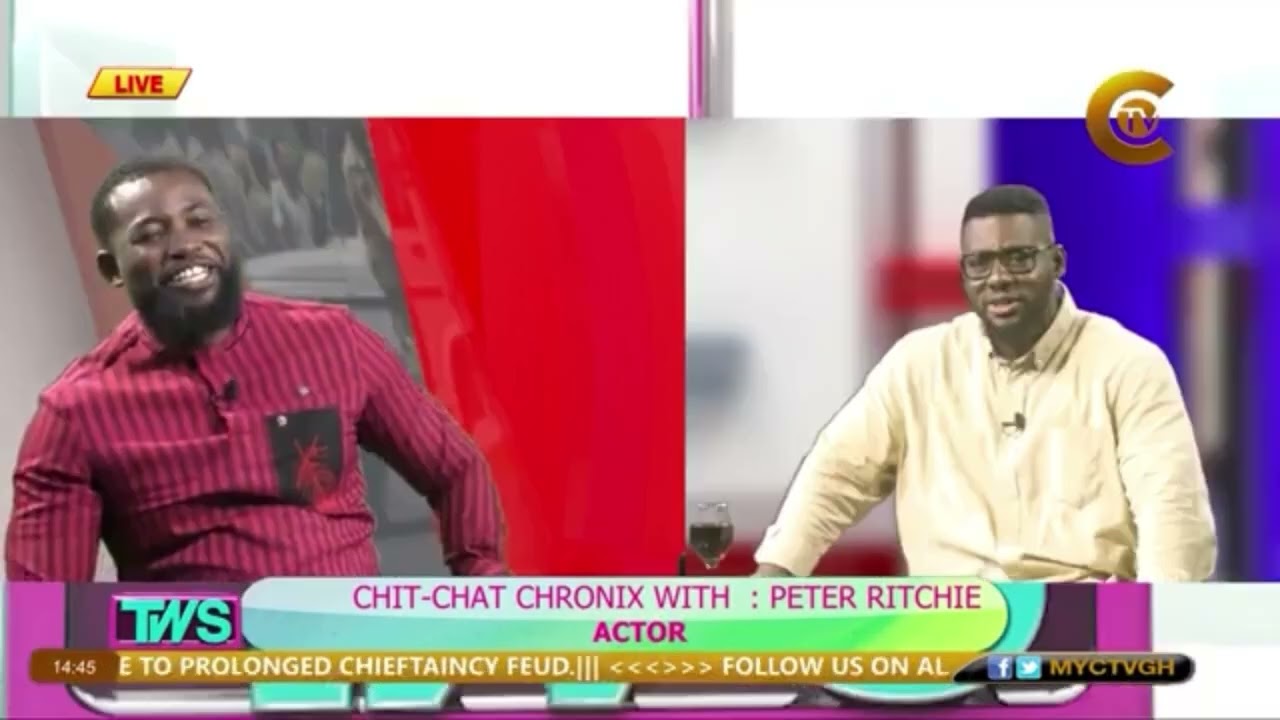 Actor Peter Ritchie talks about his Life/Movies & the Life of an Accra New town Boy.