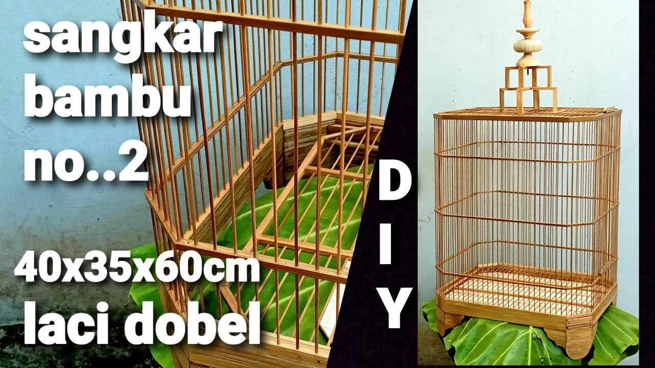 (S.64) Cara membuat sangkar burung dari bambu no 2