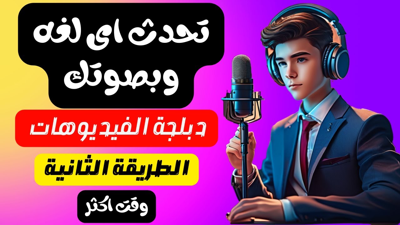تحدث اى لغه وبصوتك | دبلجة الفيديوهات بالذكاء الاصطناعي| الطريقة الثانية