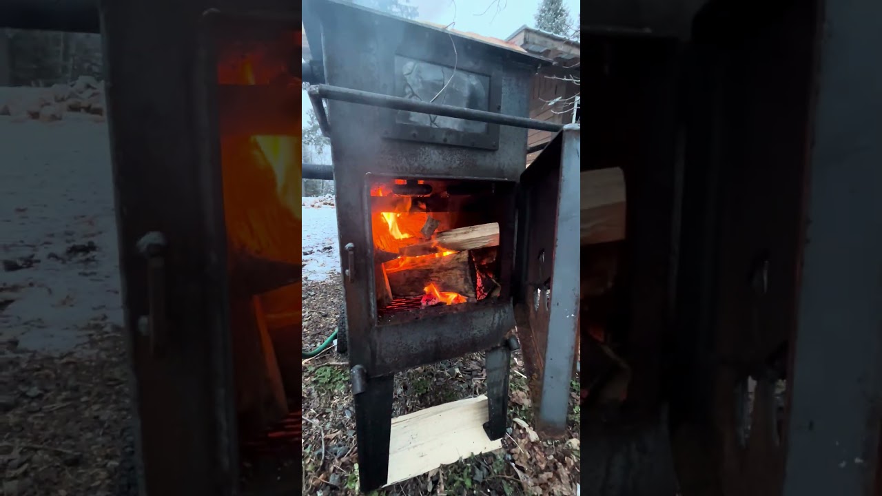 Redneck hot tub! Wood fired water heater #short #redneck #hottub