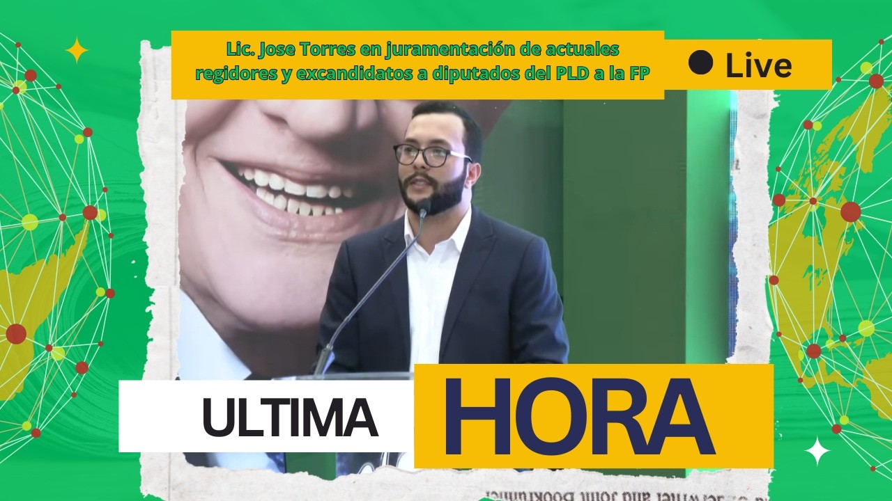Lic, Jose Torres en Juramentación de actuales regidores y ex candidatos a diputados del PLD a la FP