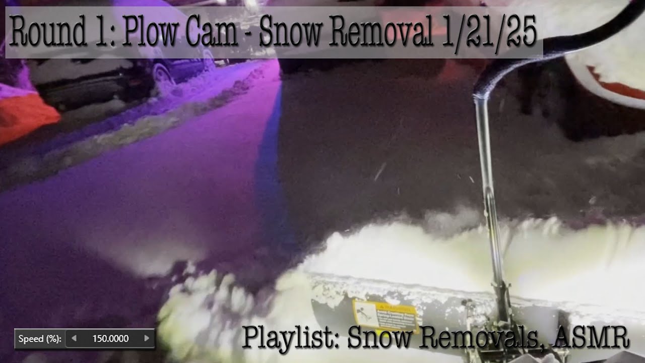 Round 1 Plow Cam Snow Removal 012125 NIGHT PLOW