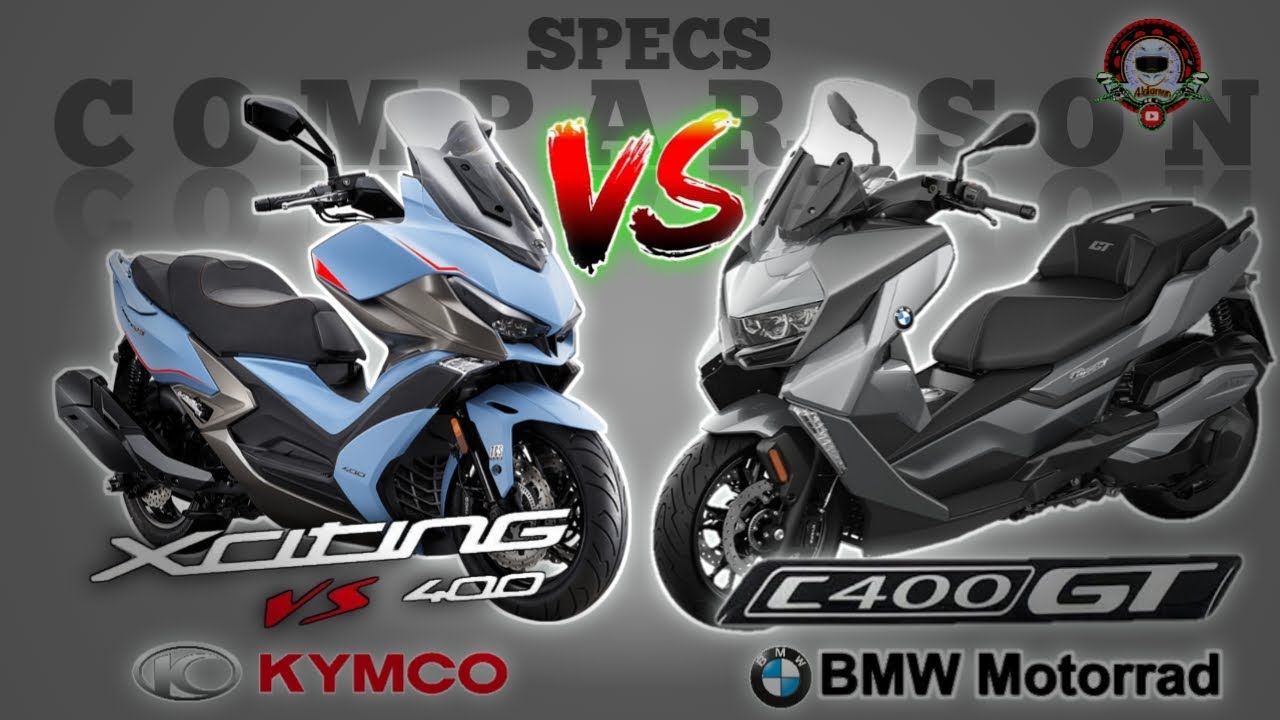 KYMCO XCITING VS 400 vs BMW C400 GT SPECS COMPARISON