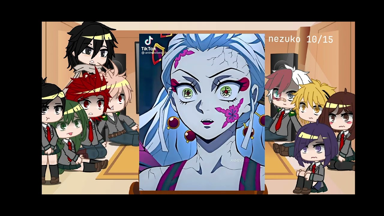 La clase 1A +Aizawa reaccionan a deku es tanjiro kamado//tododeku/giyuutan