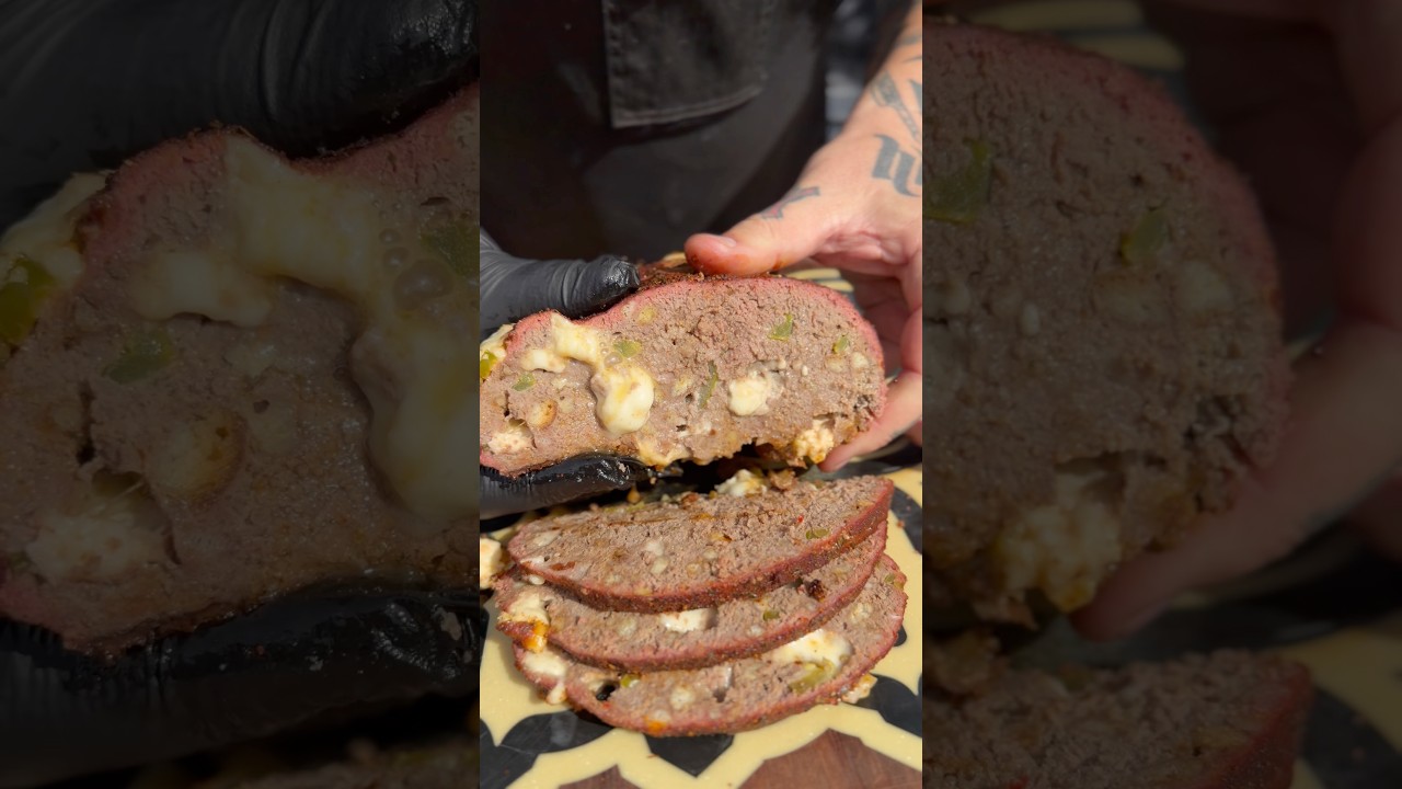 Smoked Jalapeno and Pepper Jack Cheese Meatloaf
