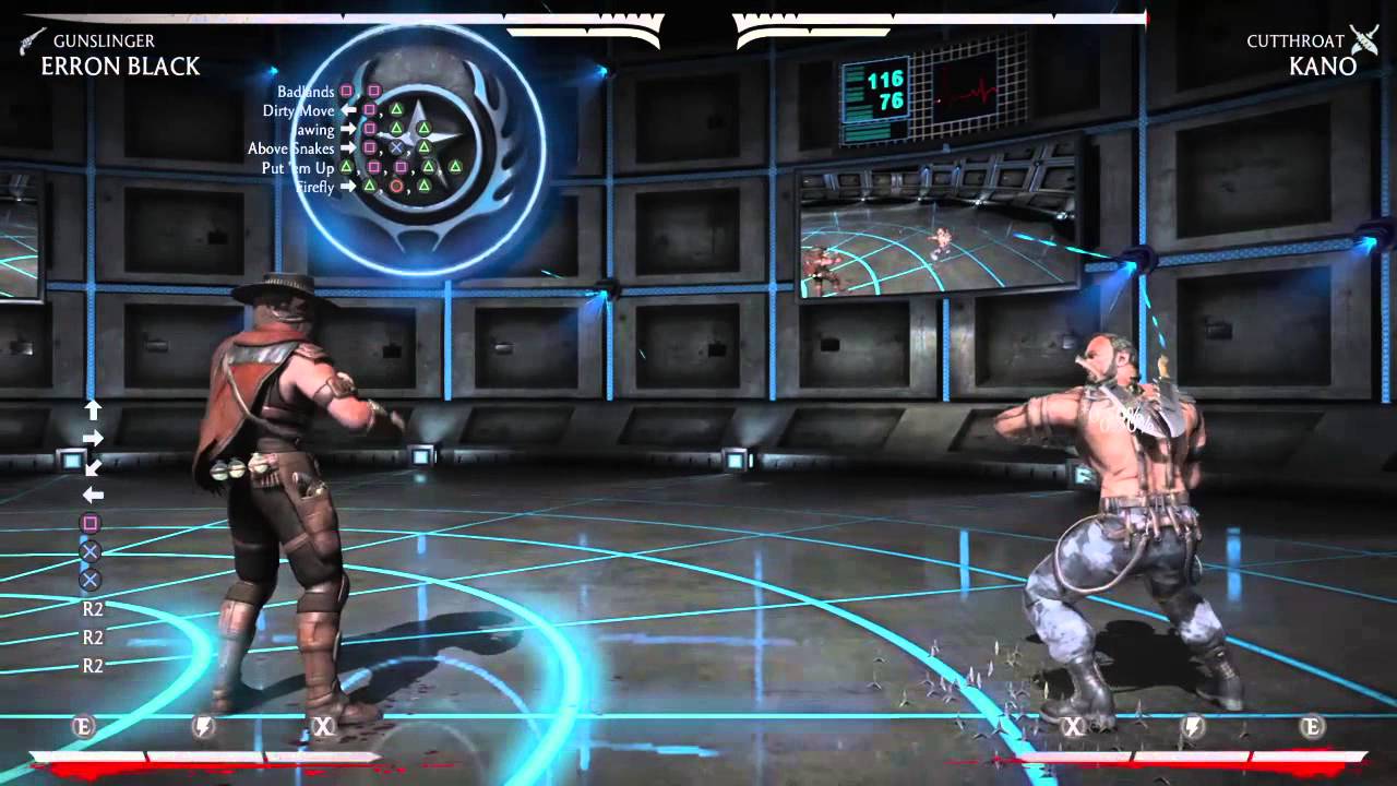MKX: Erron Black (Gunslinger) pressure and setups