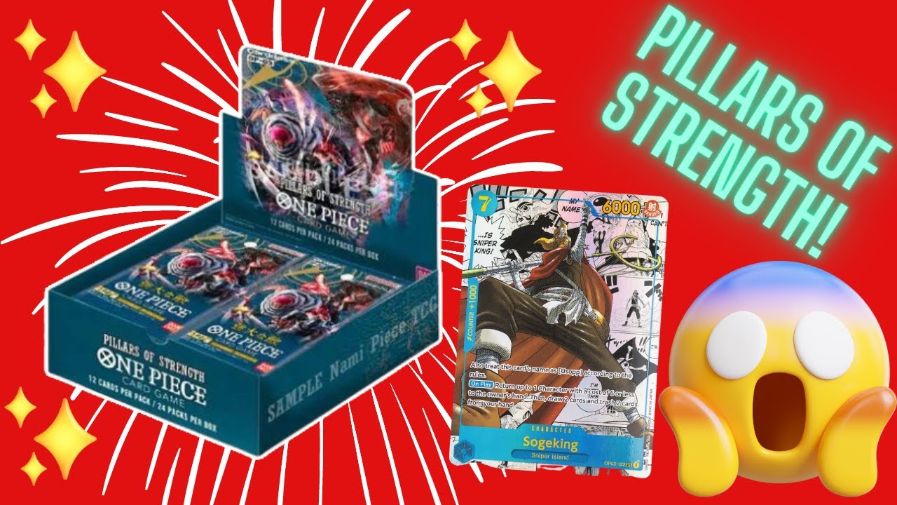 One Piece TCG Pillars of Strength OP03 Booster Box Opening!