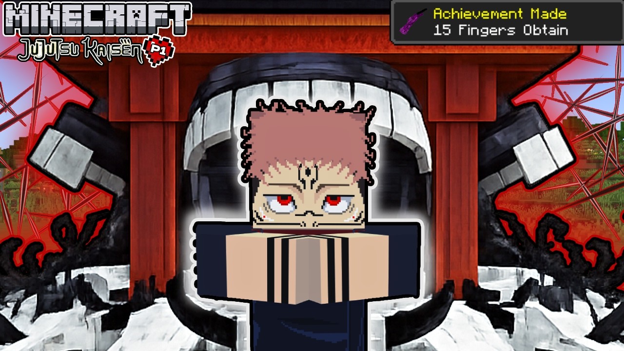 I Turned Into Sukuna (Yuji Vessel) in Minecraft | Jujutsu Kaisen Mod