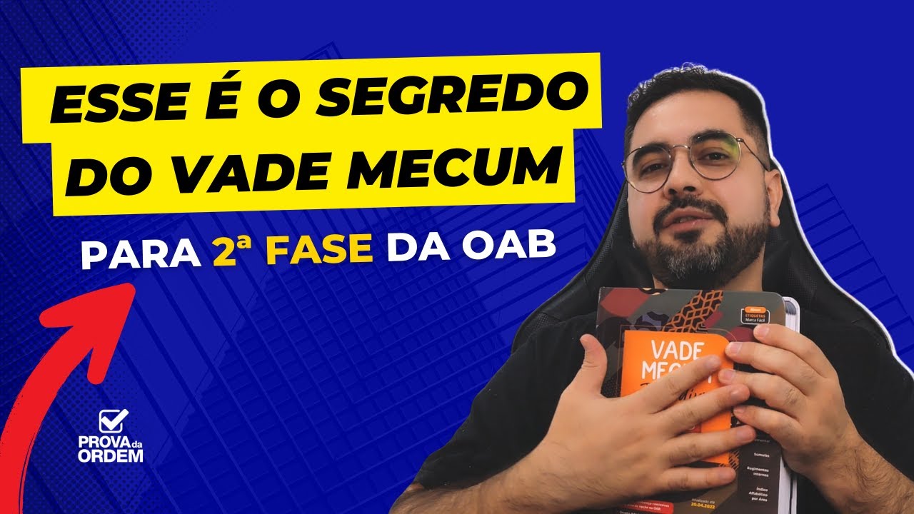 COMO ENCONTRAR TUDO NO SEU VADE MECUM NA 2ª FASE DA OAB #examedeordem #2faseoab #vademecum