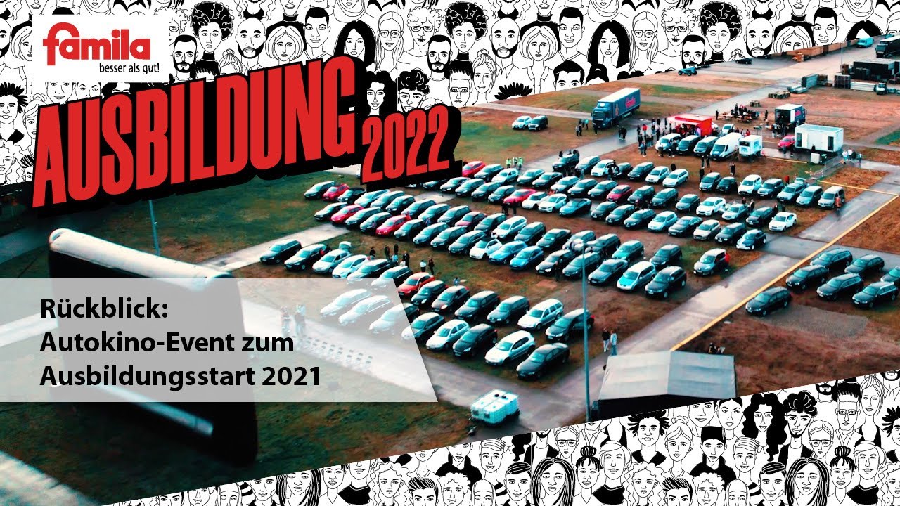 R&uuml;ckblick: Autokino-Event zum Ausbildungsstart 2021