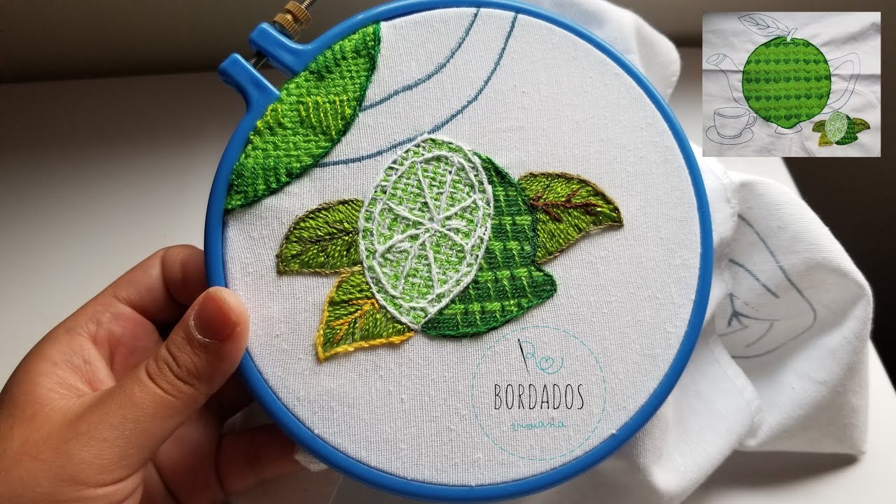 Bordado fantasia Limón partido 🍋🌱