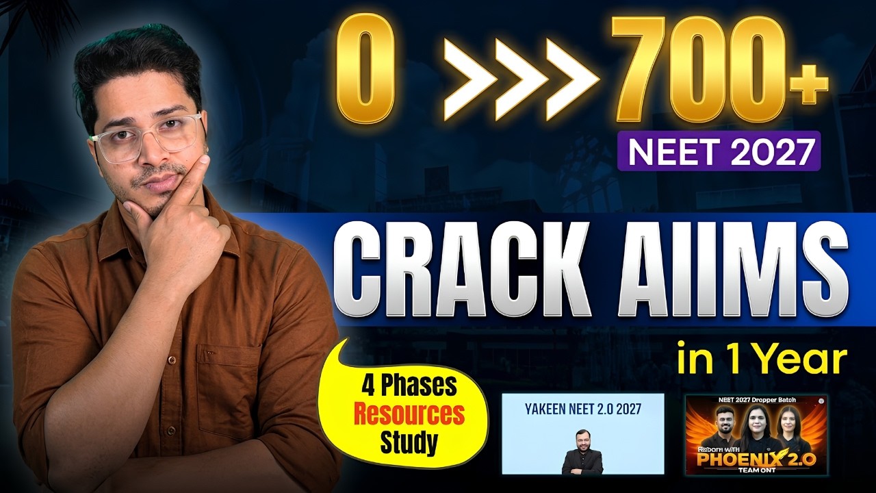 Guaranteed Crack NEET 2027 in 1 Year from Zero 🔥| 700+ Strategy for NEET 2027 | Roadmap