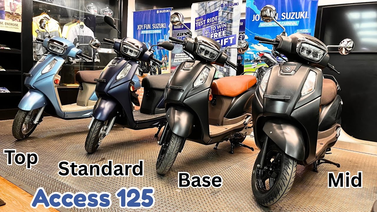 Finally Suzuki Access 125 New Model Launch !New Update! Standard,Base,Mid & Top Model Comparison !