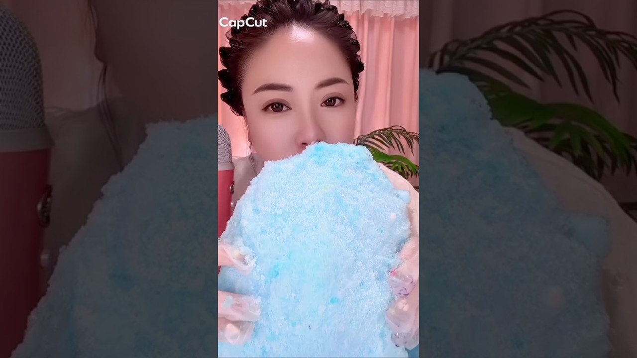 ASMR comer hielo