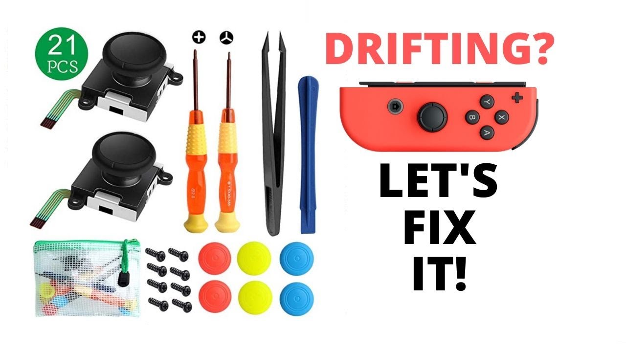 How to Fix Right Joycon Drift Step by Step with a $11 Amazon Analog Joystick Kit (tools included)