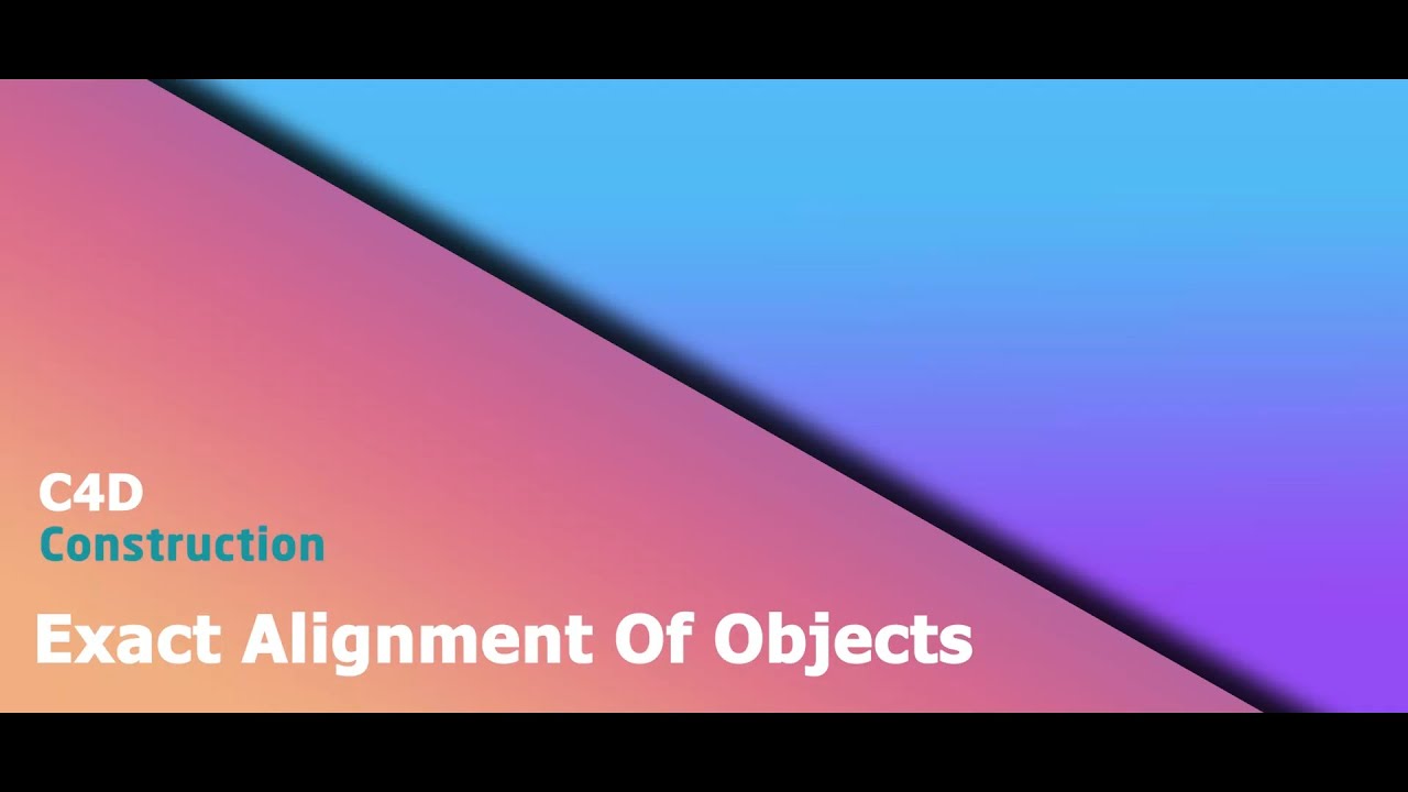 Cinema 4D - Quick alignment of objects to specific angles