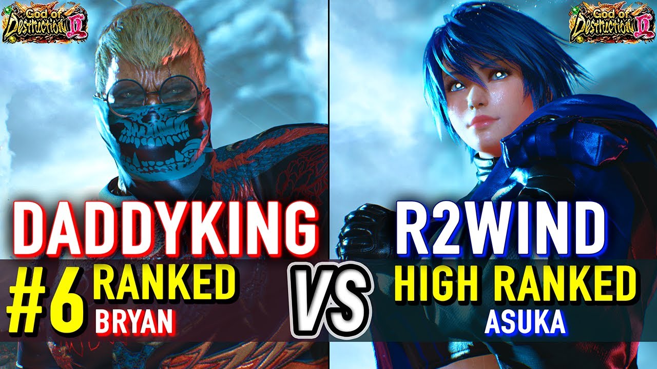 T8 🔥 DADDYKING (#6 Ranked Bryan) vs R2WIND (Asuka) 🔥 Tekken 8 High Level Gameplay