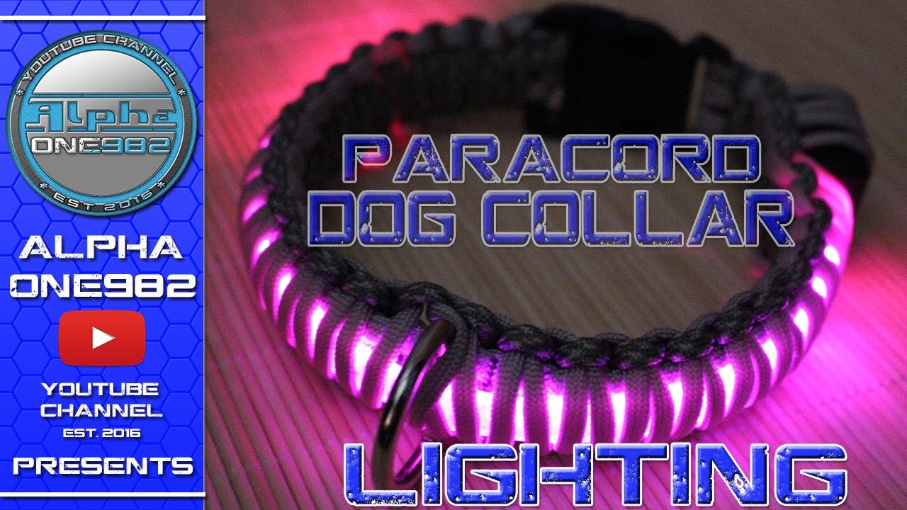 How to make Paracord Dog Collar Lighting Glow