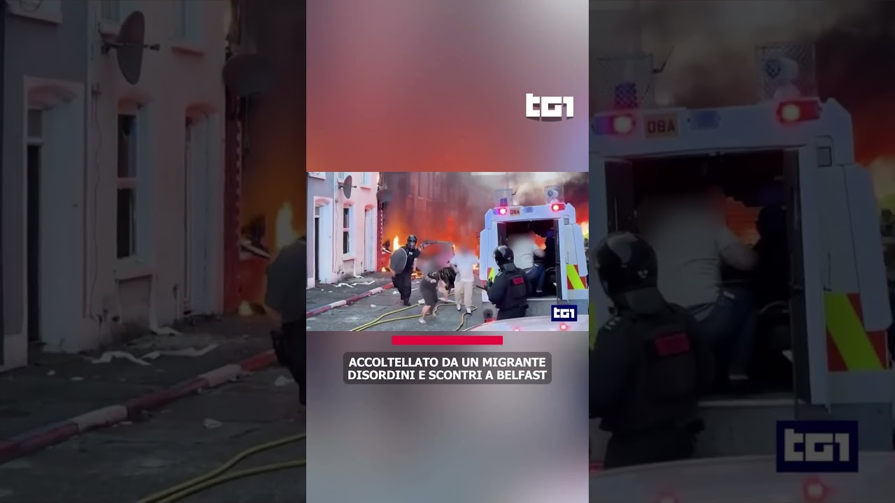 Accoltellato da un migrante. Disordini e scontri a Belfast.