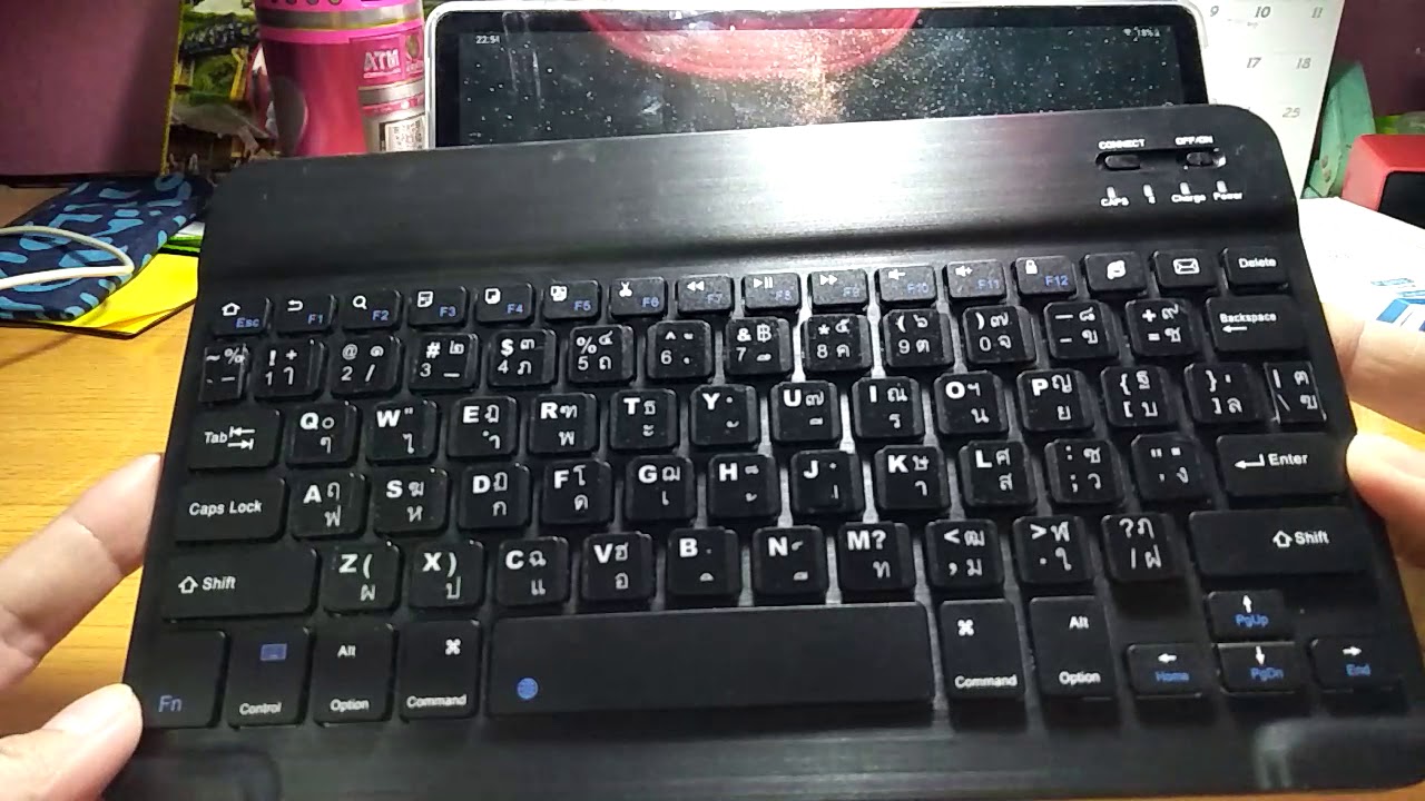 วิธีเชื่อมต่อคีย์บอร์ดบลูทูธและเปลี่ยนภาษาไทย -How to connect tablet with blutooth keyboard