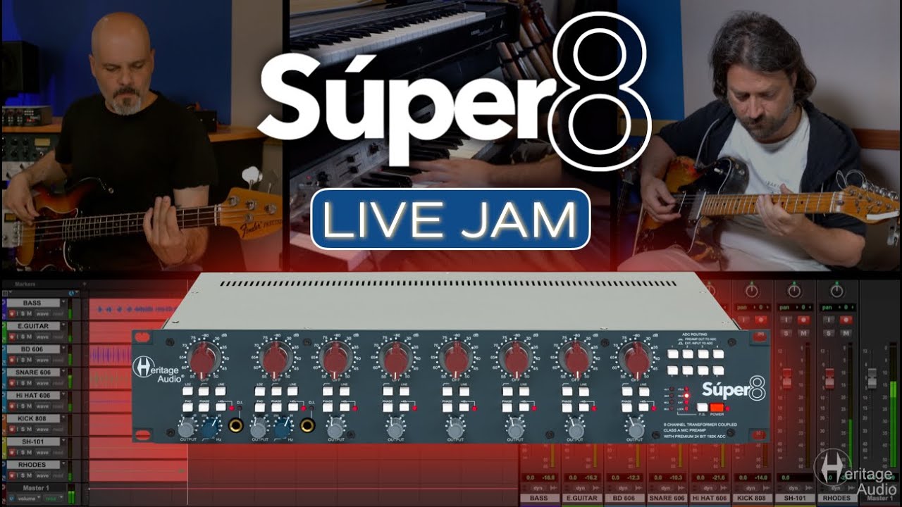 Súper8 Summer Jam with the Heritage Audio crew
