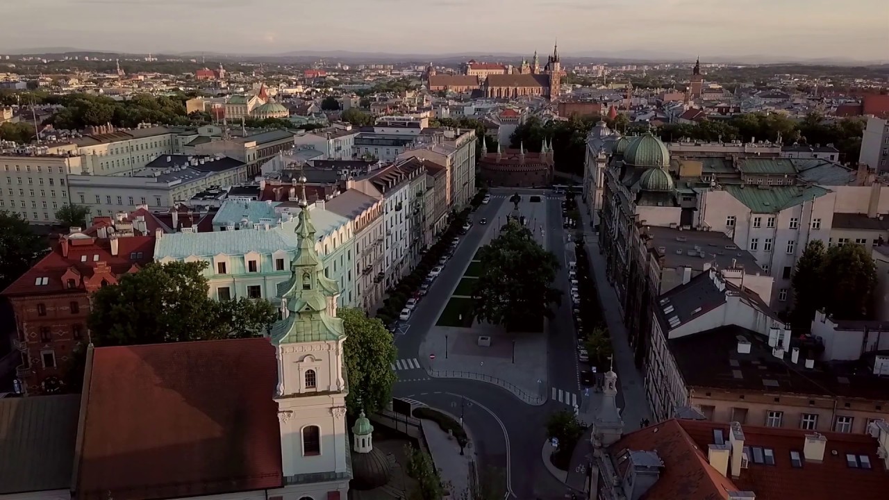 Kosciol Św. Floriana w Krakowie - widoki z drona