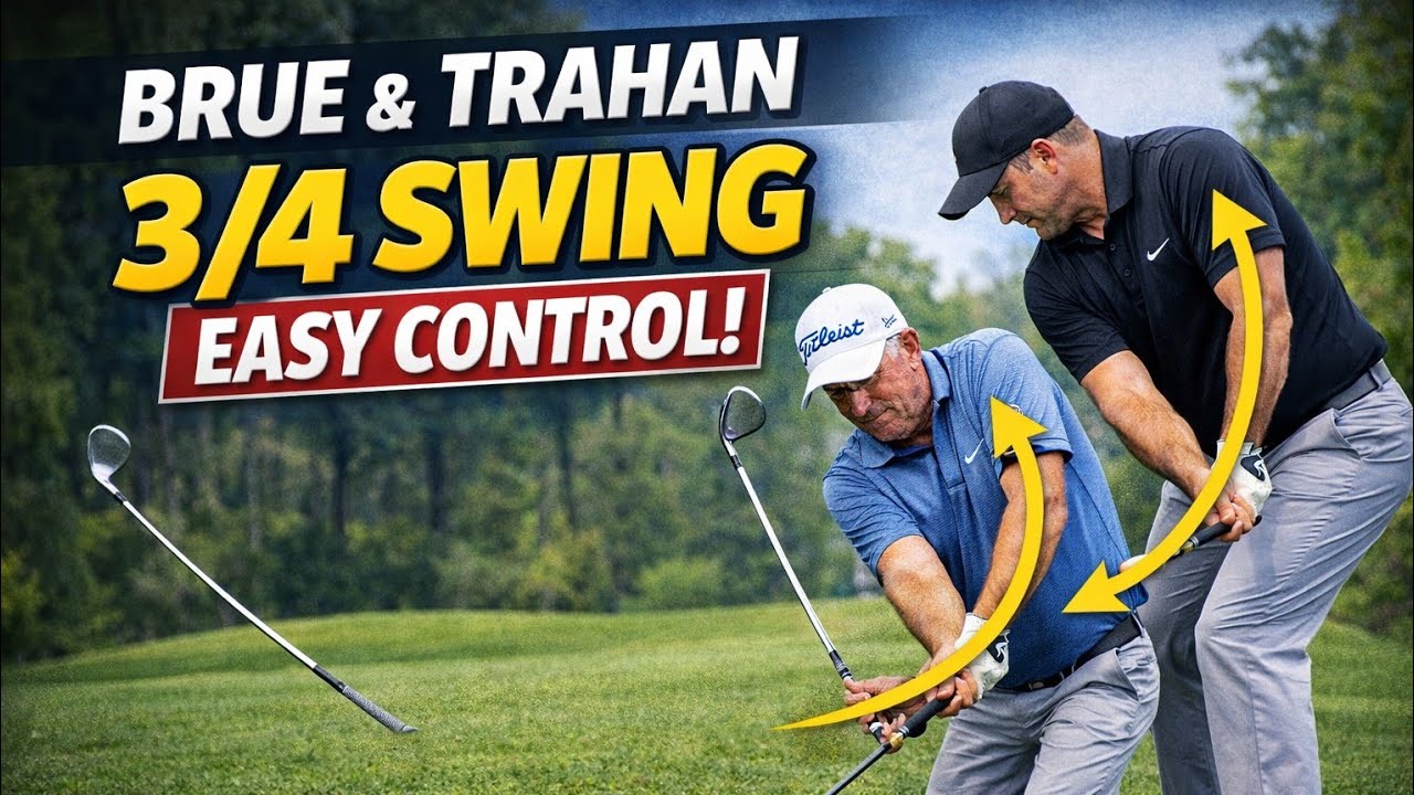 Brue and Trahan 3/4 back swing is enough..... More control and balance