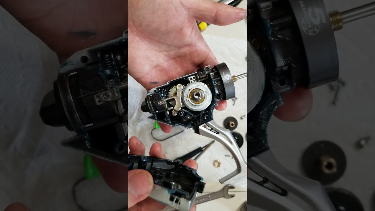 Okuma Coronado cdx 60 spinning baitfeeder / baitrunner reel maintenance part 3
