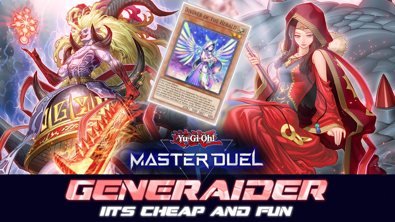 MASTER DUEL | GENERAIDER - FUN Cheap Deck that just got A New Support !