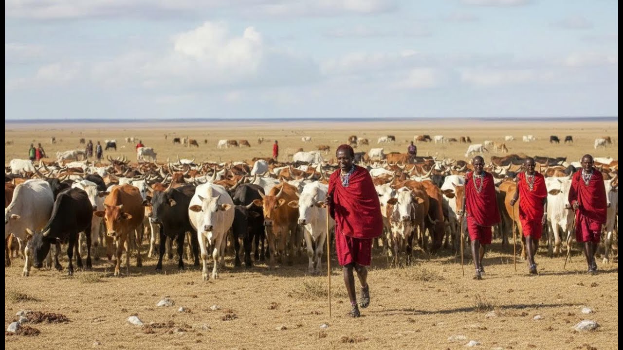 24 Hours of Cattle Care with Maasai Tribe - Experience a Day of Wild Nomadism | Primitive Survivor