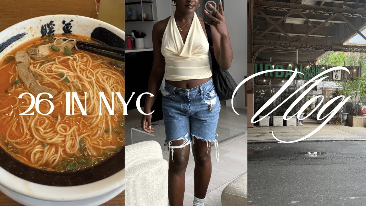 26 IN NYC VLOG | friday happy hour, first labubu blind unboxing, high porosity hair chat, and more!
