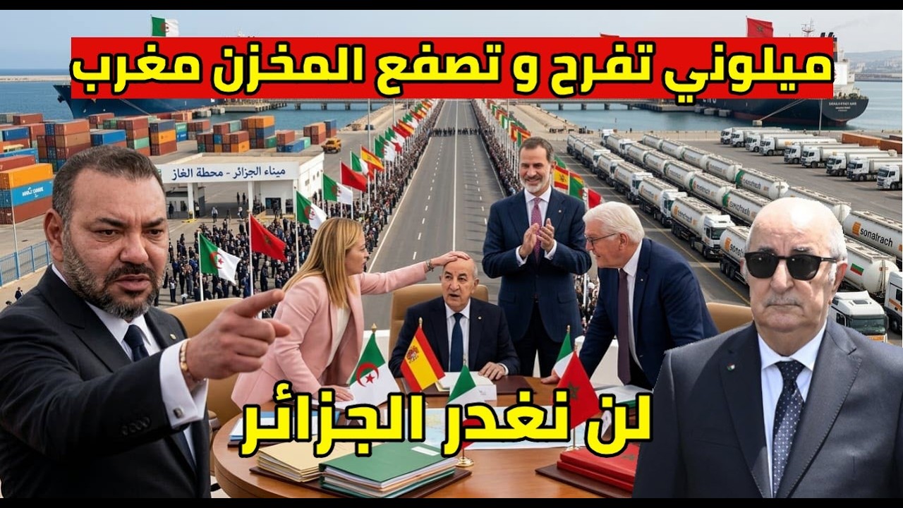 ميلوني ترفض الغدر بالجزائر و فرحة هستيرية اسبانيا بداية الغاز نيجيريا طردو المغرب