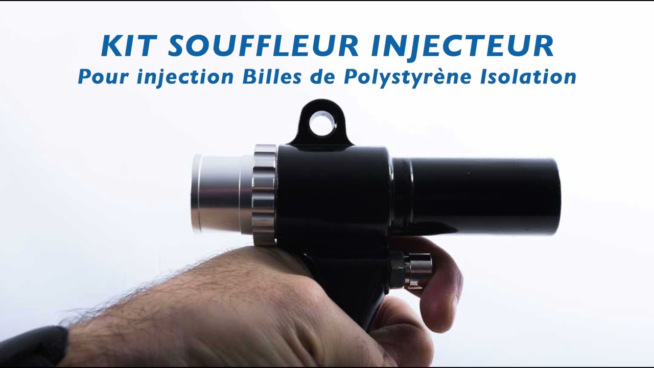 TUTO - Injecter des billes de polystyrène isolation dans un mur avec un souffleur injecteur