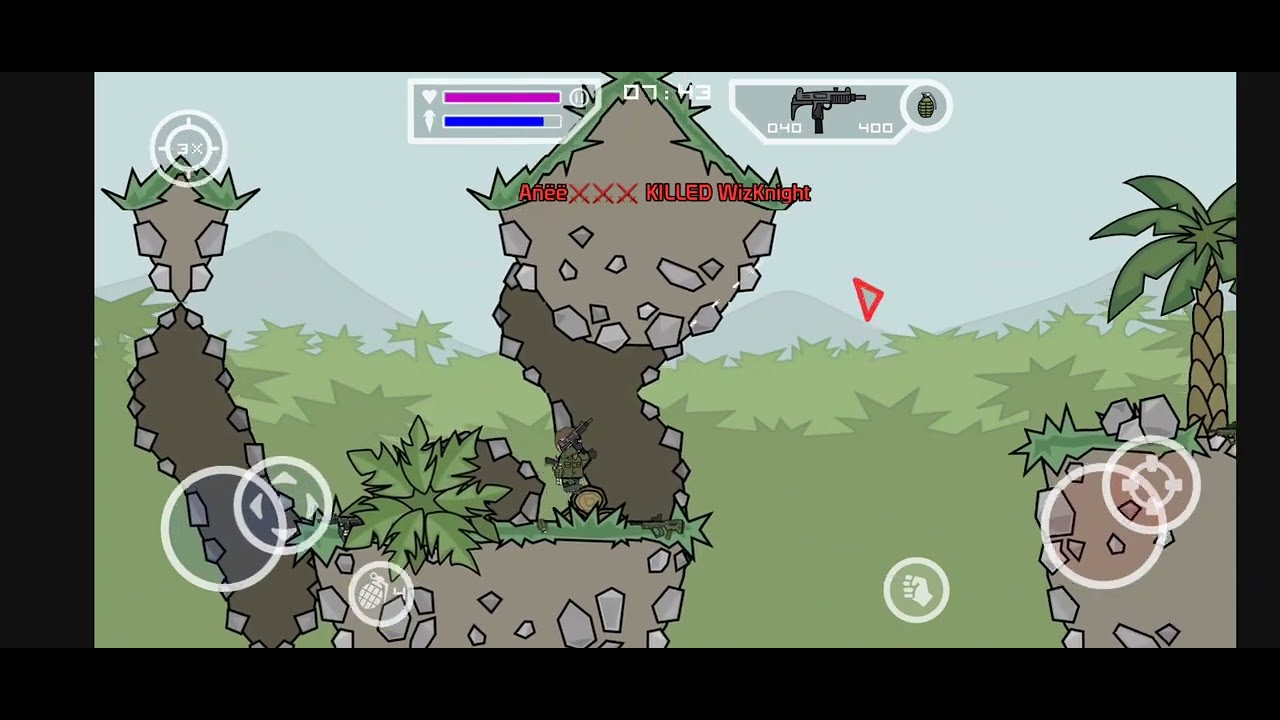 Mini Militia Gameplay 76 (WizKnight) Outpost