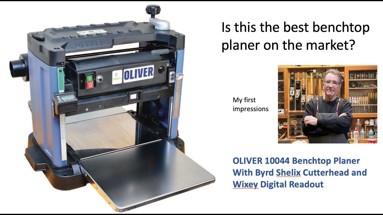 Is This the Best Benchtop Planer?   Oliver 10044 Planer with Shelix Head and Digital Readout