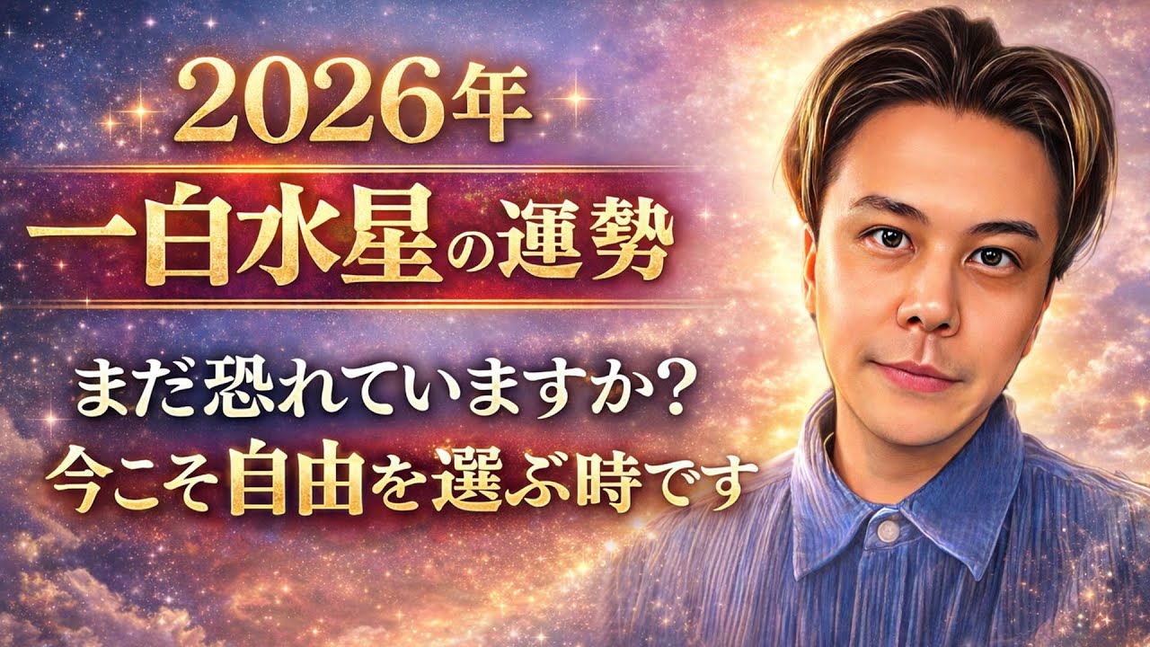 【2026年一白水星】恐れをほどいた瞬間、“自由”を選んだ人から現実が動き出す #九星気学 #占い #運勢