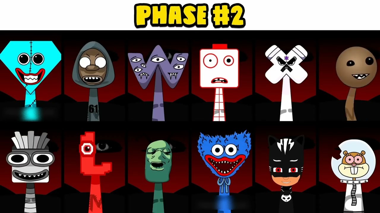Sprunki OC All new phrases of Pato(lo mueve lo lo): From phase 1 to phase 3 