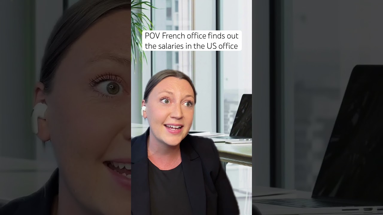 Salaries in the US vs France #france #french #usa #american #cultureshock #corporate #humor #office