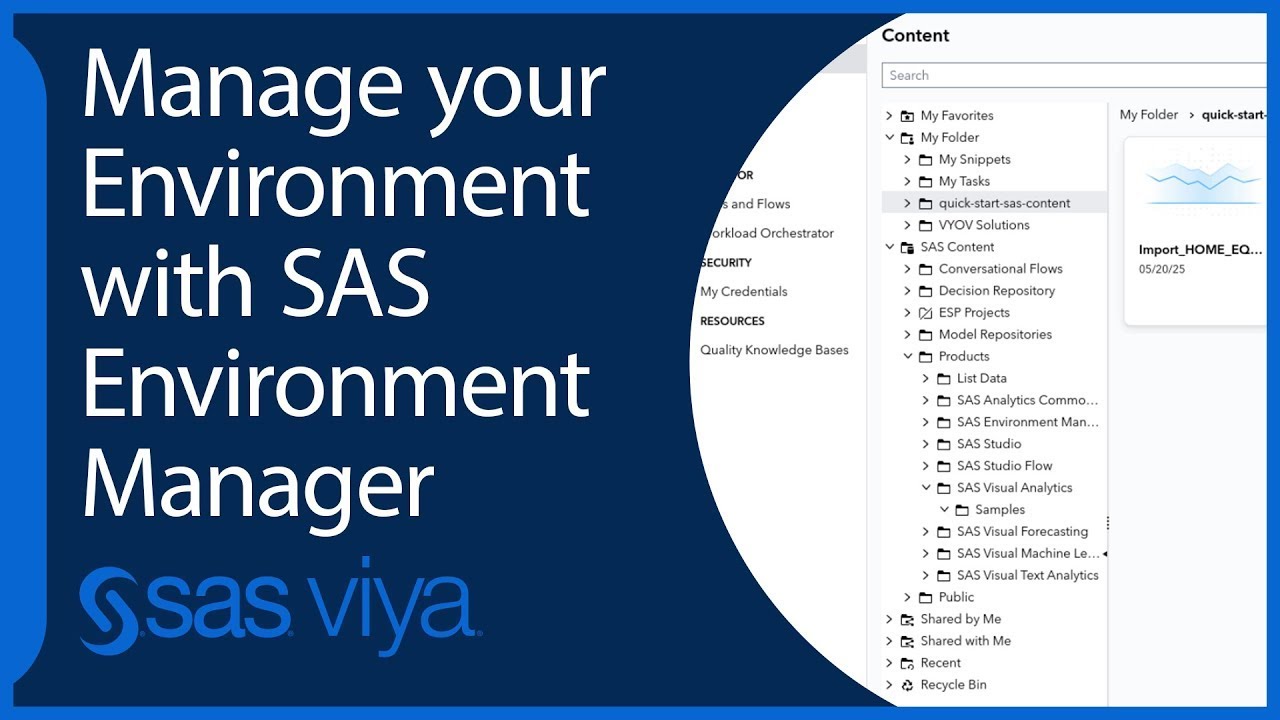 Управление средой с помощью SAS Environment Manager | Краткое руководство по началу работы с SAS ...