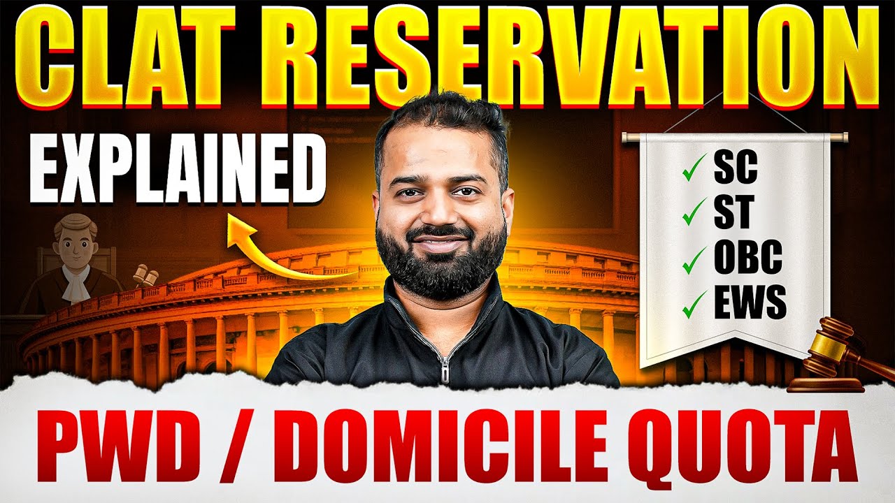 CLAT Reservation 2025: SC, ST, OBC, EWS, PWD & Domicile Quotas Explained