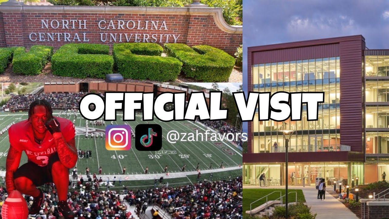 COME WITH ME ON A OFFICIAL VISIT TO NORTH CAROLINA CENTRAL UNIVERSITY!🦅🙏🏾