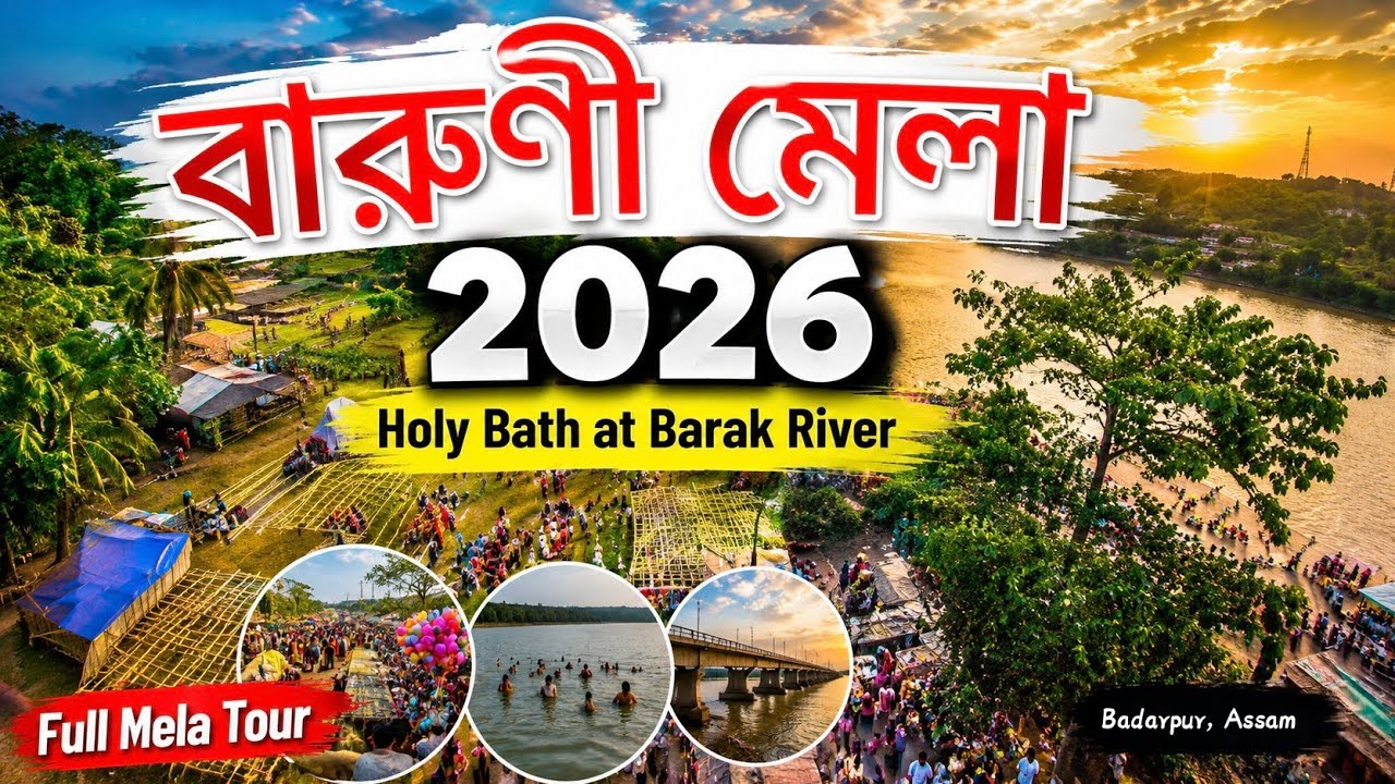 Baruni Mela 2026 | Holy Bath at Barak River | Full Mela Tour .. #silchar