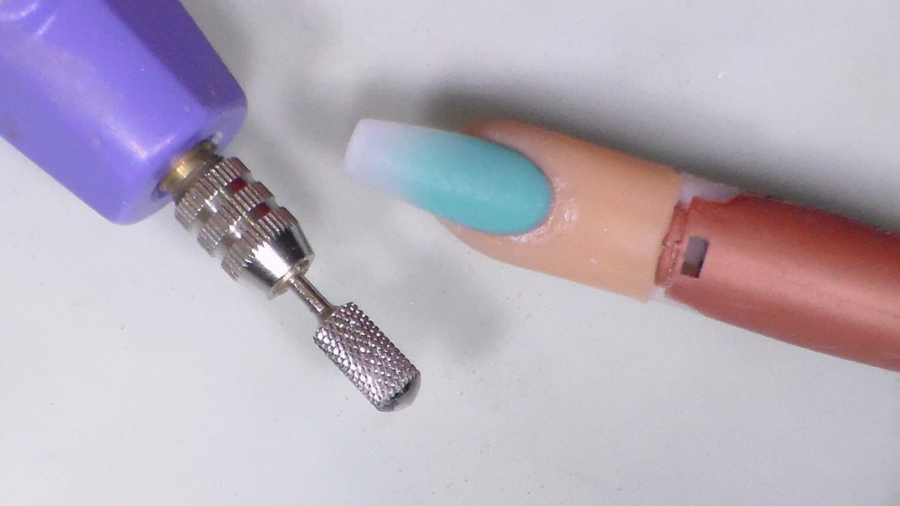 uñas acrilicas / COMO LIMAR CON EL DRILL